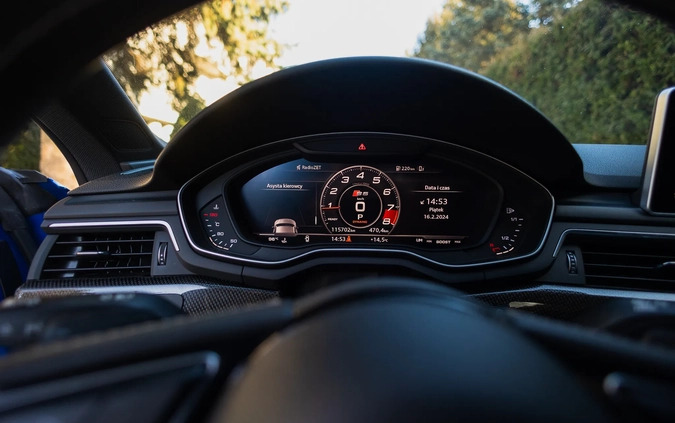 Audi S5 cena 183270 przebieg: 117000, rok produkcji 2017 z Rzeszów małe 352